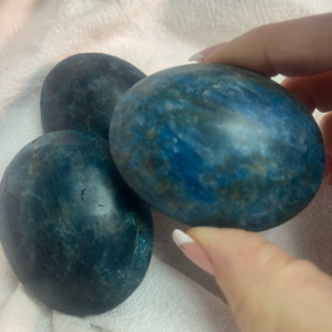 Blue Apatite Palm stone