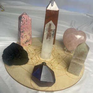 Reiki-Charged Grief Support Crystal Grid