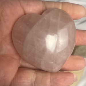Reiki-Charged Rose Quartz Heart